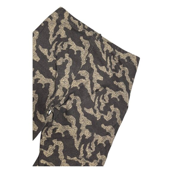 ARMY CAMO Retro Baggy Streetwear Casual Khaki Cargo Pants Mens 34x32 - Picture 5 of 6